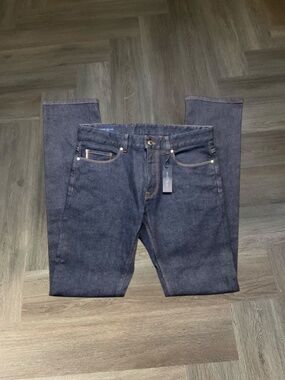 NWT Peter Millar‎ Collection Japan Selvedge Jeans Mens 32x35 Dark Wash 32x35